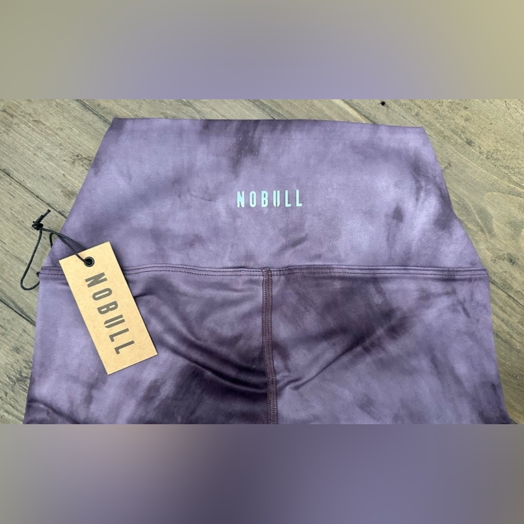 Nwt Nobull Women’s High-Rise Crop Tight - Xs - Nightshade Plum Tie Dye — image 6 of 8